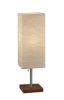 26" Brown Bedside Lamp With Square Shade