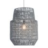 Gray Woven Sky Zig Zag Ceiling Lamp