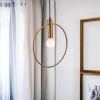 Gold Ring Metal Dimmable Chandelier