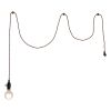Brass Lantern Plastic Dimmable Ceiling Light
