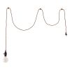 Brass Lantern Plastic Dimmable Ceiling Light