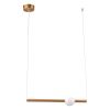 Gold And White Kitchen Island Metal LED Chandelier