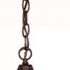 Brown Lantern Beveled Metal Dimmable Chandelier With Clear Shades