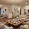 Silver Three Light Metal and Crystals Dimmable Chandelier With Silver Shades