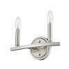 7" Silver Metal Vanity Flush Mounted Sconce