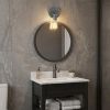 Industrial Textured Gray Wall Light