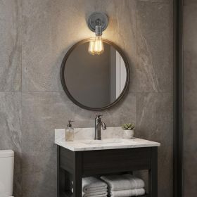Industrial Textured Gray Wall Light