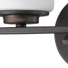 11" Black And White Metal Flush Mounted Sconce