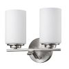 11" Silver And White Metal Flush Mounted Sconce