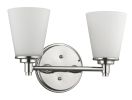 10" Silver And White Metal and Glass Vanity Flush Mounted Sconce