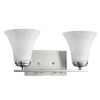 8" Silver And White Metal and Glass Vanity Flush Mounted Sconce