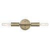 5" Gold Metal Vanity Flush Mounted Sconce