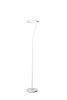 73" White LED Torchiere Floor Lamp With White