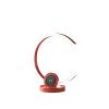 13" Red Contempo C Shape LED  with USB Desk or Table Lamp