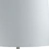 17" White Pineapple Table Lamp With Empire Shade