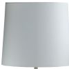 17" White Pineapple Table Lamp With Empire Shade