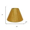 16" Brown Slanted Empire Crinkle Oil Paper Lampshade