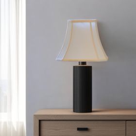 12" Ivory Slanted Rectangle Bell Monay Shantung Lampshade