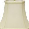 14" Ivory Slanted Rectangle Bell Monay Shantung Lampshade