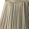 Ash Gray Taffeta Pleated Empire Lamp Shade