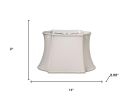 14" Cream Premium Oblong Shantung Lampshade