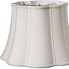 12" Cream Melon Scallop Shantung Lampshade