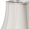 12" Cream Melon Scallop Shantung Lampshade