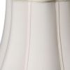 14" Cream Melon Scallop Shantung Lampshade