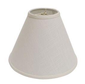 Off White Linen Cone Lamp Shade