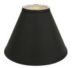 Black Shantung Silk Cone Lamp Shade