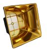 Black Shantung Silk Square Lamp Shade