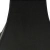 Black Shantung Silk Square Lamp Shade