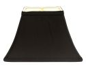Black Shantung Silk Bell Lamp Shade