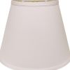 16" White Empire Deep Slanted No Slub Lampshade