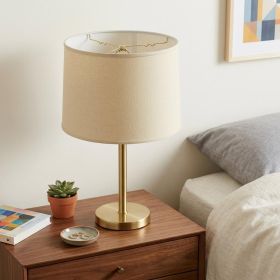 Beige Linen Drum Lamp Shade