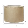 Dark Brown Linen Drum Lamp Shade
