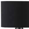18â€ Asymmetric Black Cage Metal Table Lamp