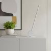 23" White Metal Leaning Stick LED Table Lamp