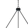 Black And White Candle Style Multi Light Metal Dimmable Chandelier