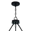 Black And White Candle Style Multi Light Metal Dimmable Chandelier