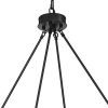 Black And Gold Candle Style Twelve Light Metal Dimmable Chandelier