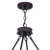 Bronze Candle Style Twelve Light Metal Dimmable Chandelier