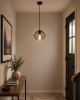 Black Unique Statement Metal Dimmable Chandelier With Black Shades