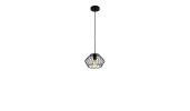 Black Unique Statement Metal Dimmable Chandelier With Black Shades