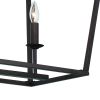 Bronze Candle Style Six Light Metal Dimmable Chandelier