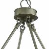 Brass Candle Style Multi Light Metal Dimmable Flush Chandelier