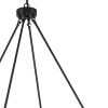 Black And Gold Candle Style Multi Light Metal Dimmable Chandelier