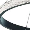 Black Candle Style Four Light Metal LED Dimmable Chandelier