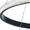Black Candle Style Four Light Metal LED Dimmable Chandelier