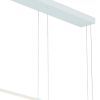 White Candle Style Three Light Metal LED Dimmable Chandelier
